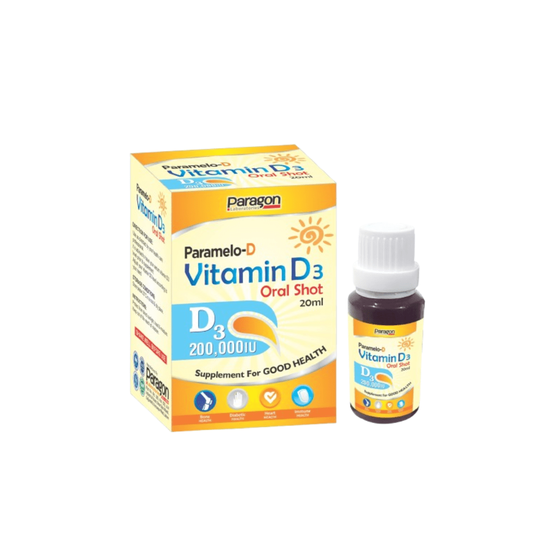 Paramelo - D (Vit D3 Oral Shot 200,000IU) - Paragon Laboratories