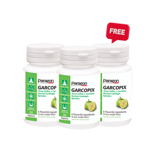 2 Garcopix + 1 Garcopix (Weight loss tablets) Free Offer - Paragon Laboratories