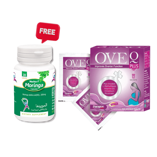 Buy 2 Ove Q Sachet Pack & Get 1 Moringa Capsule Jar Free - Paragon Laboratories
