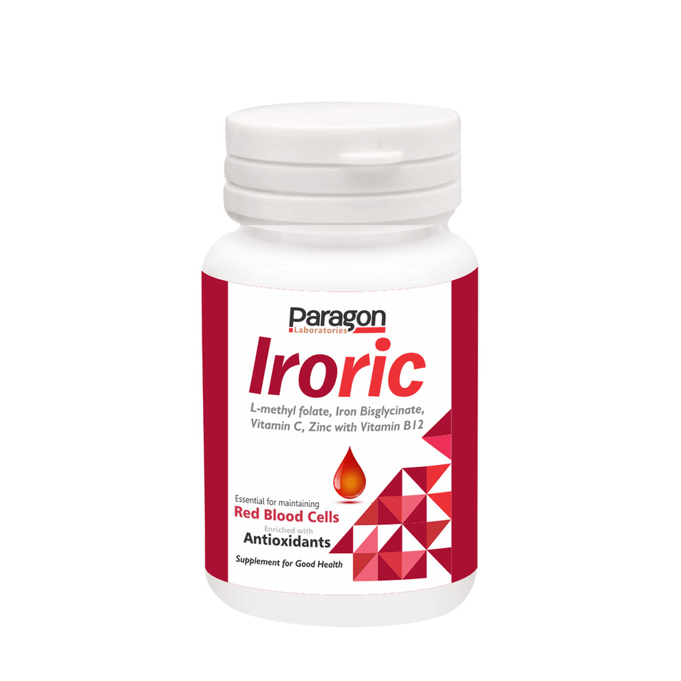 IRORIC – Iron, Vitamin C, B12 & L-Methylfolate Supplement for Anemia ...