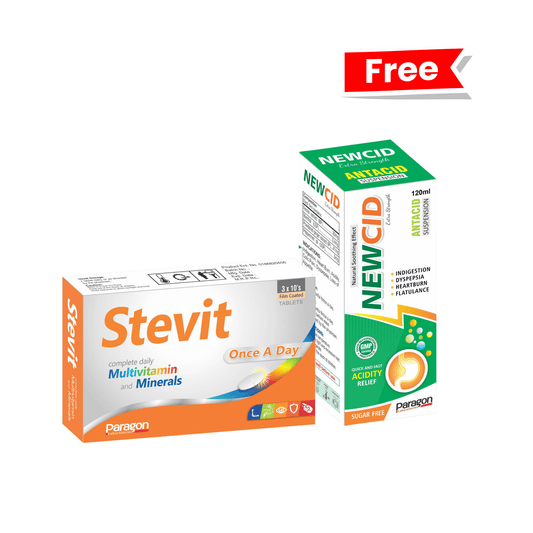 Stevit + Newcid (Multivitamin with Antacid Bundle ) - Paragon Laboratories